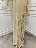 Ivory Embroidered Designer Saree