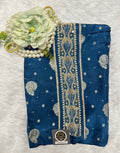 Golden Beige Embroidered Designer Party Suit Set