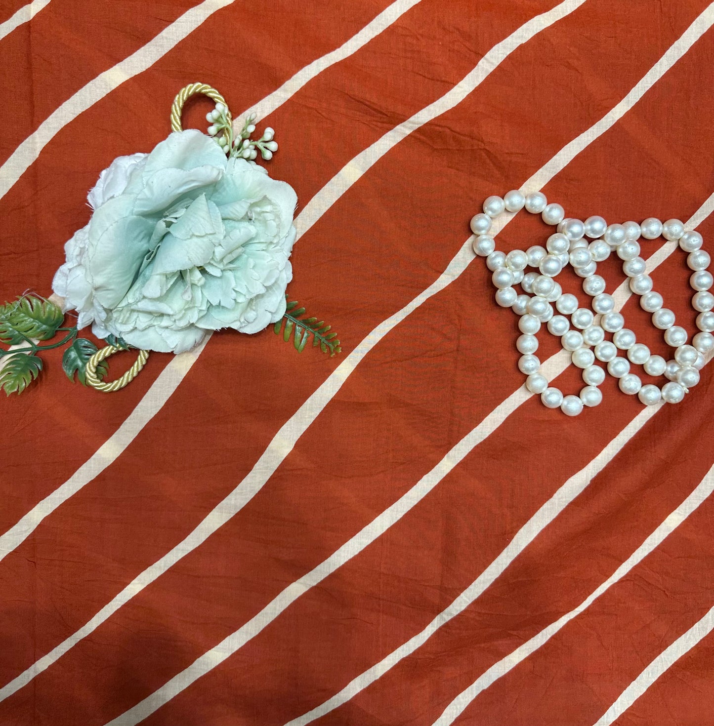 Rust Mirror Embroidered Kurti