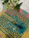 MODAL MIRROR WORK MULTI COLOR SUIT