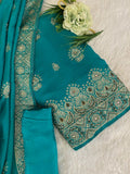 Firoji Stonework Semi Crepe Suit