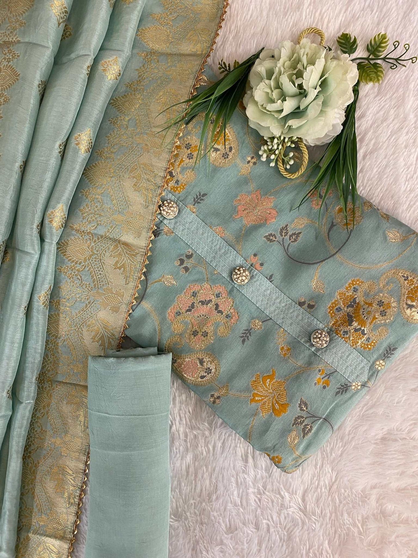 DOLA SILK MULTI WEAVING SUIT