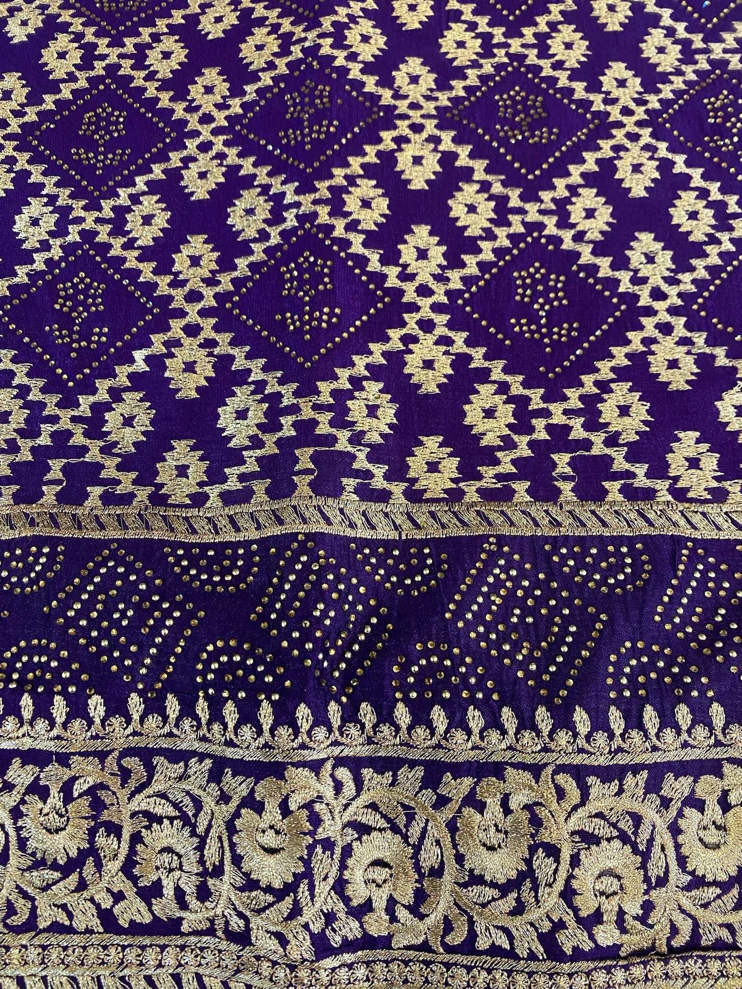 DEEP PUPLE VICHITRA SILK SUIT