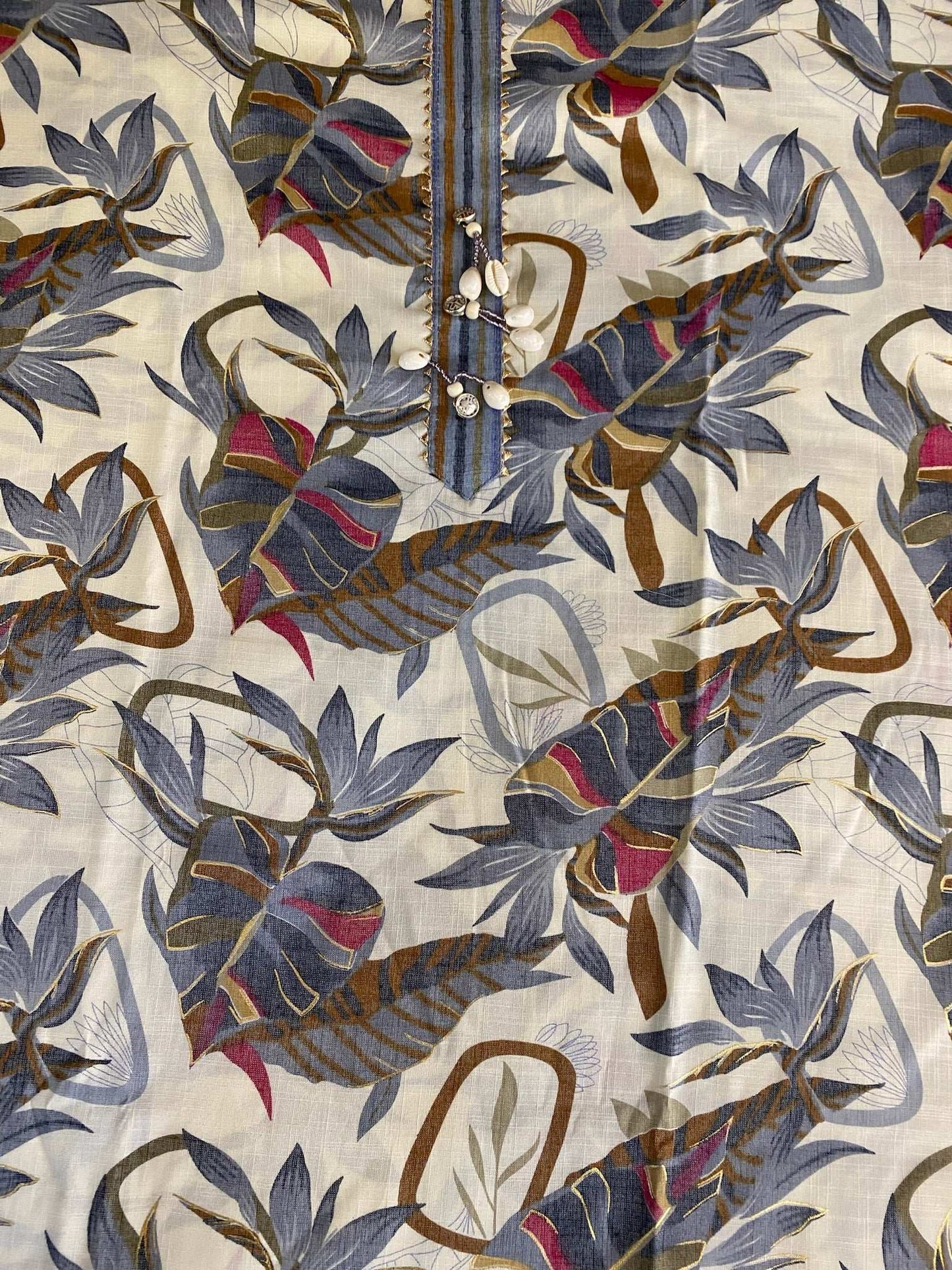 MODAL WHITE PRINTED SUIT