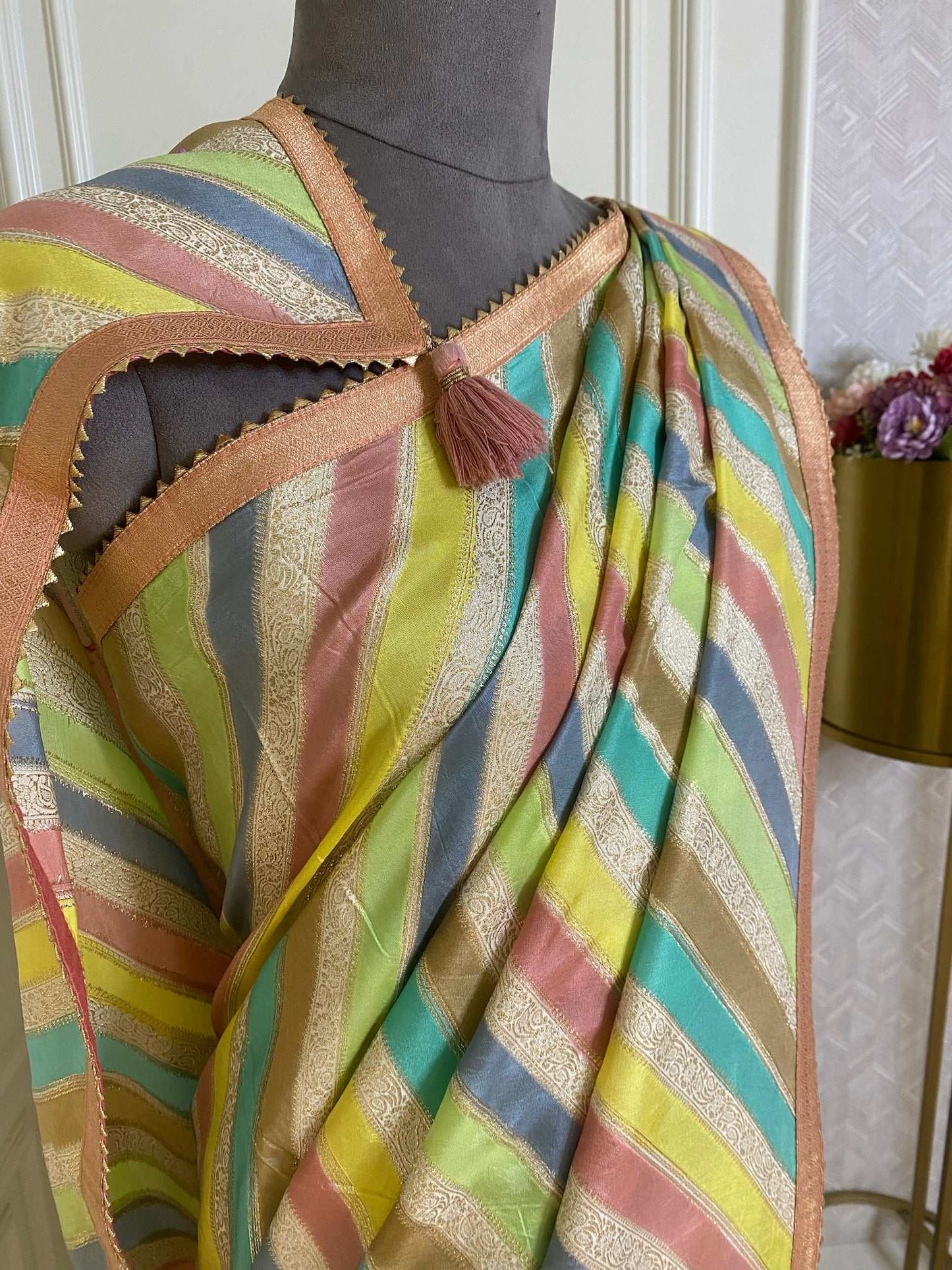 MULTI COLOR SAREE DOLA WEAVING