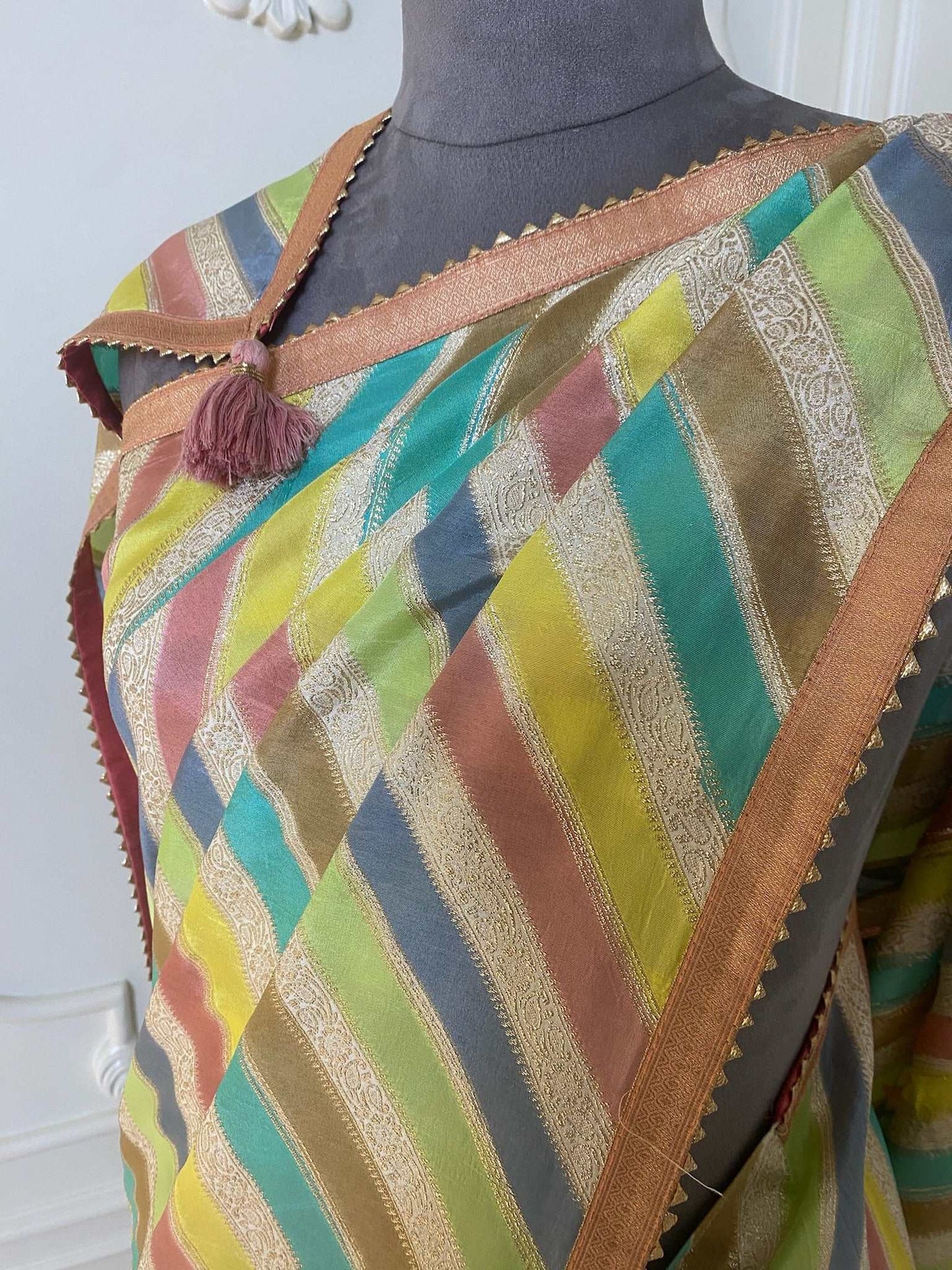 MULTI COLOR SAREE DOLA WEAVING