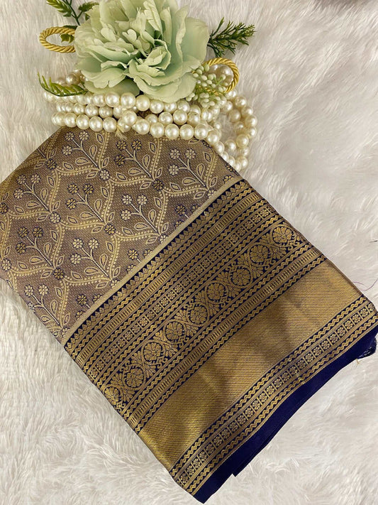 Gold Zariwork Pure Silk Saree