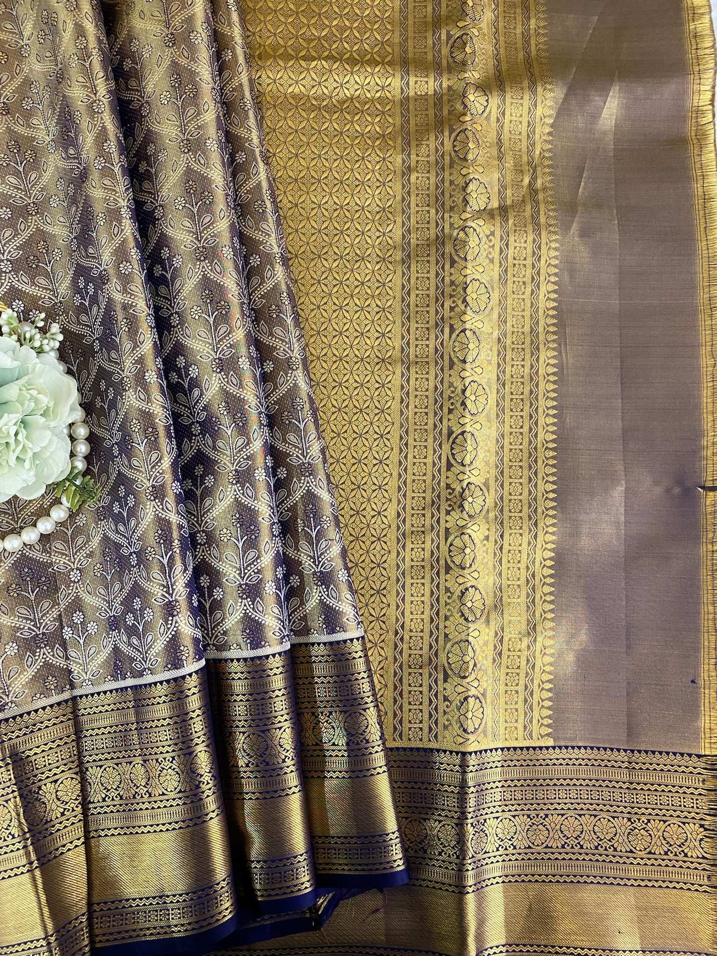 Gold Zariwork Pure Silk Saree