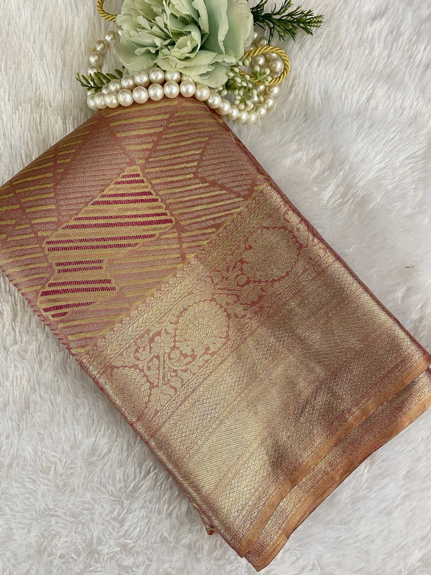 Gold Zariwork Pure Silk Saree