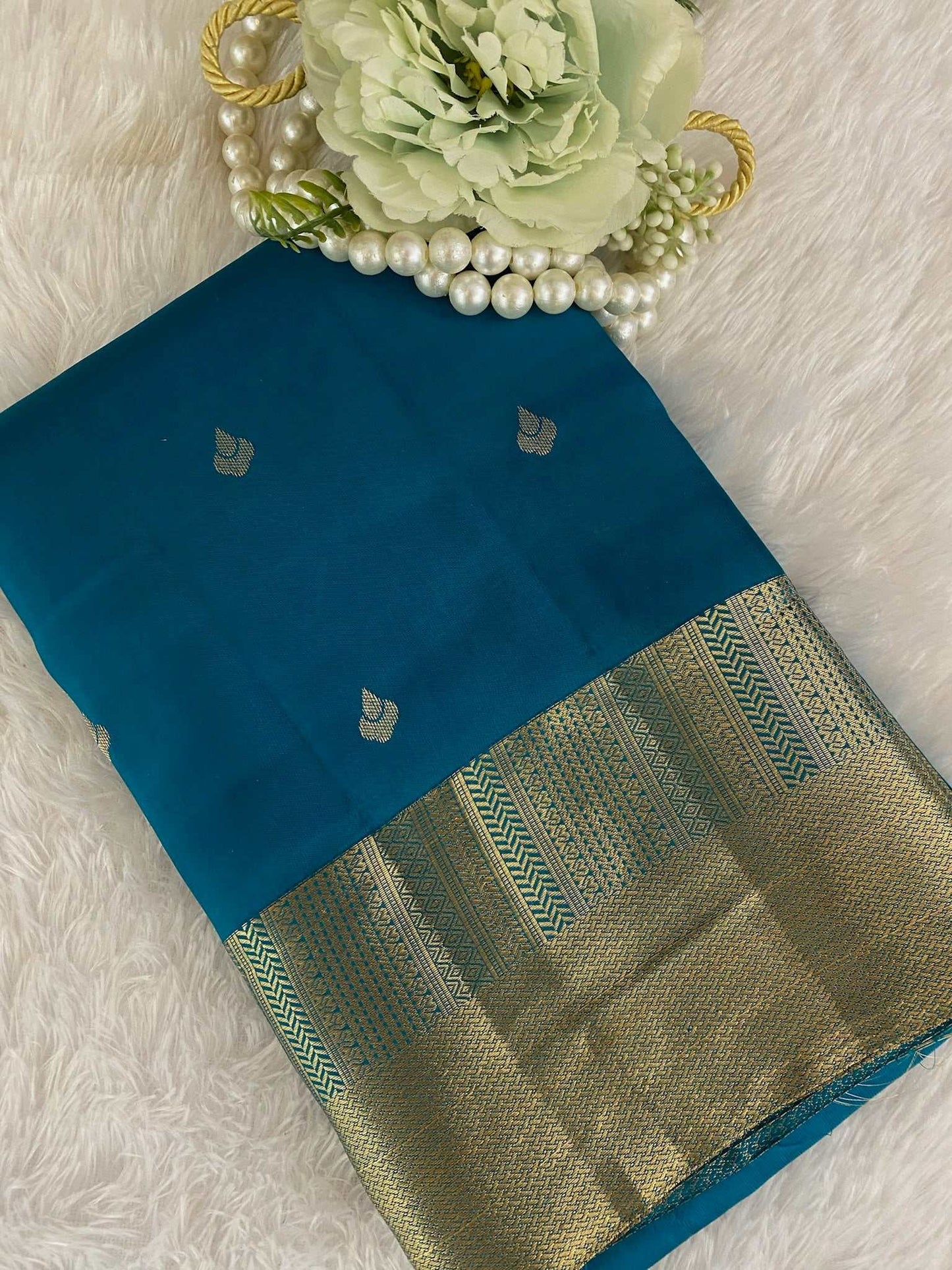 Blue  Zariwork Pure Silk Saree