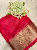 organza saree without