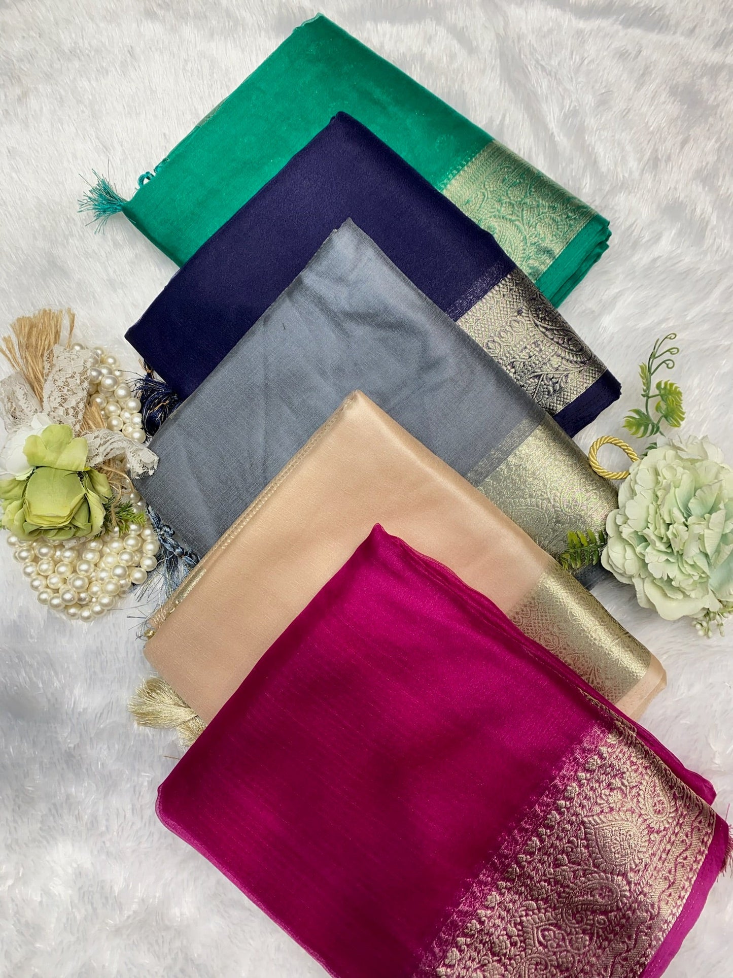 organza saree without
