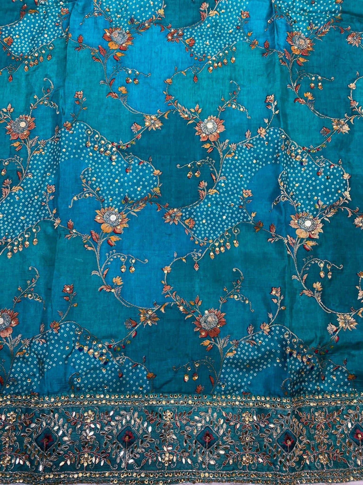 SKY BLUE DOLA SILK SUIT