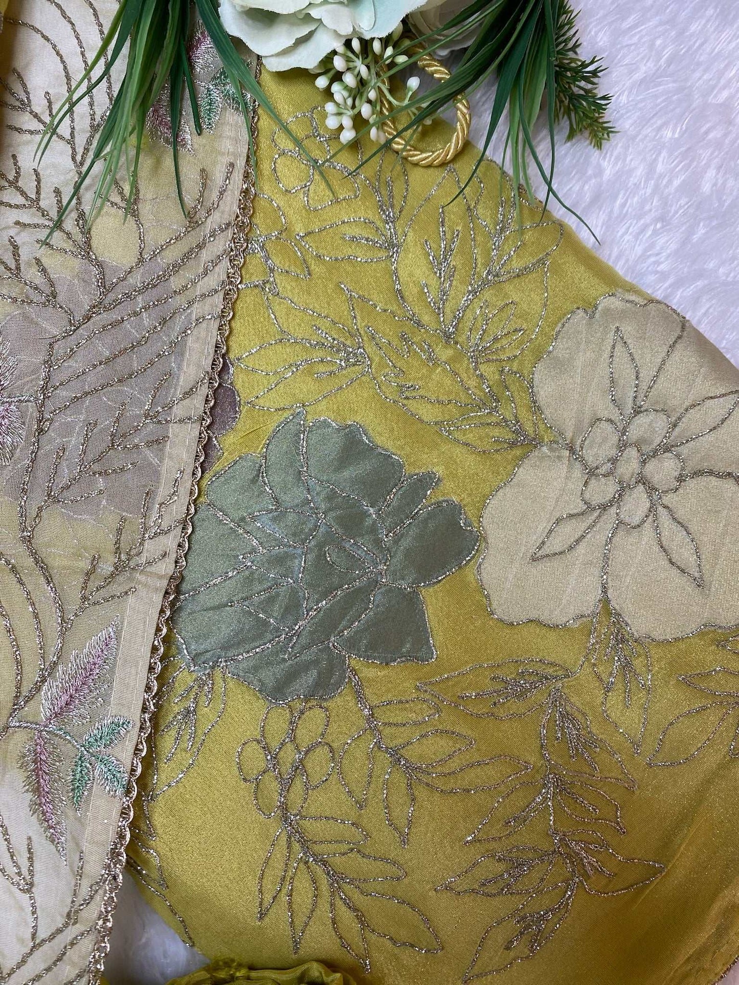 Emerald green patch work suit