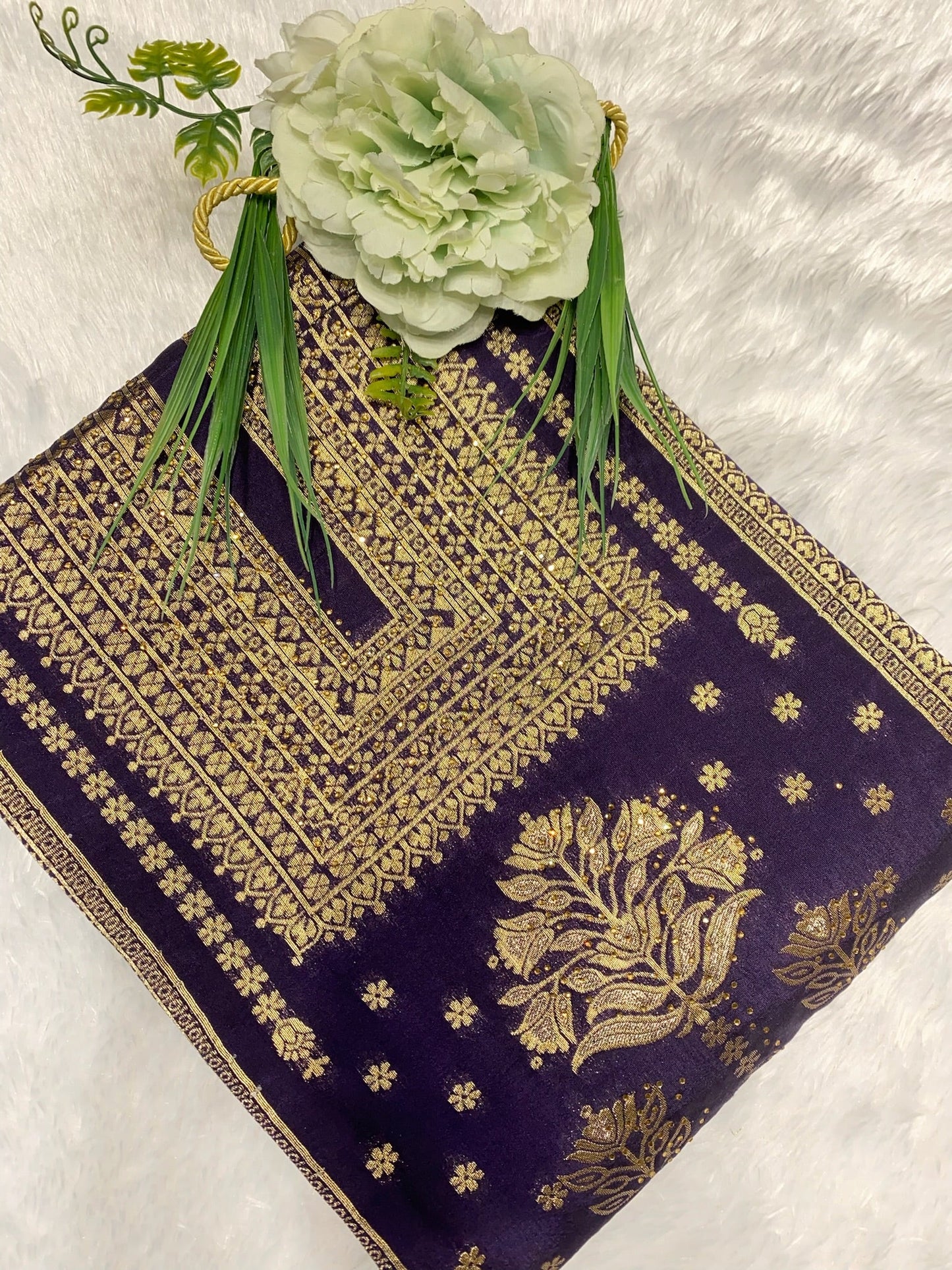 GREEN BANARASI SILK SUIT