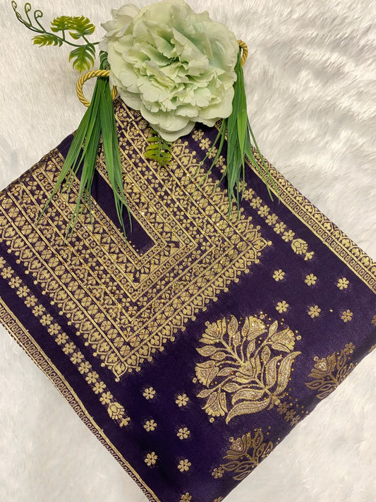 GREEN BANARASI SILK SUIT