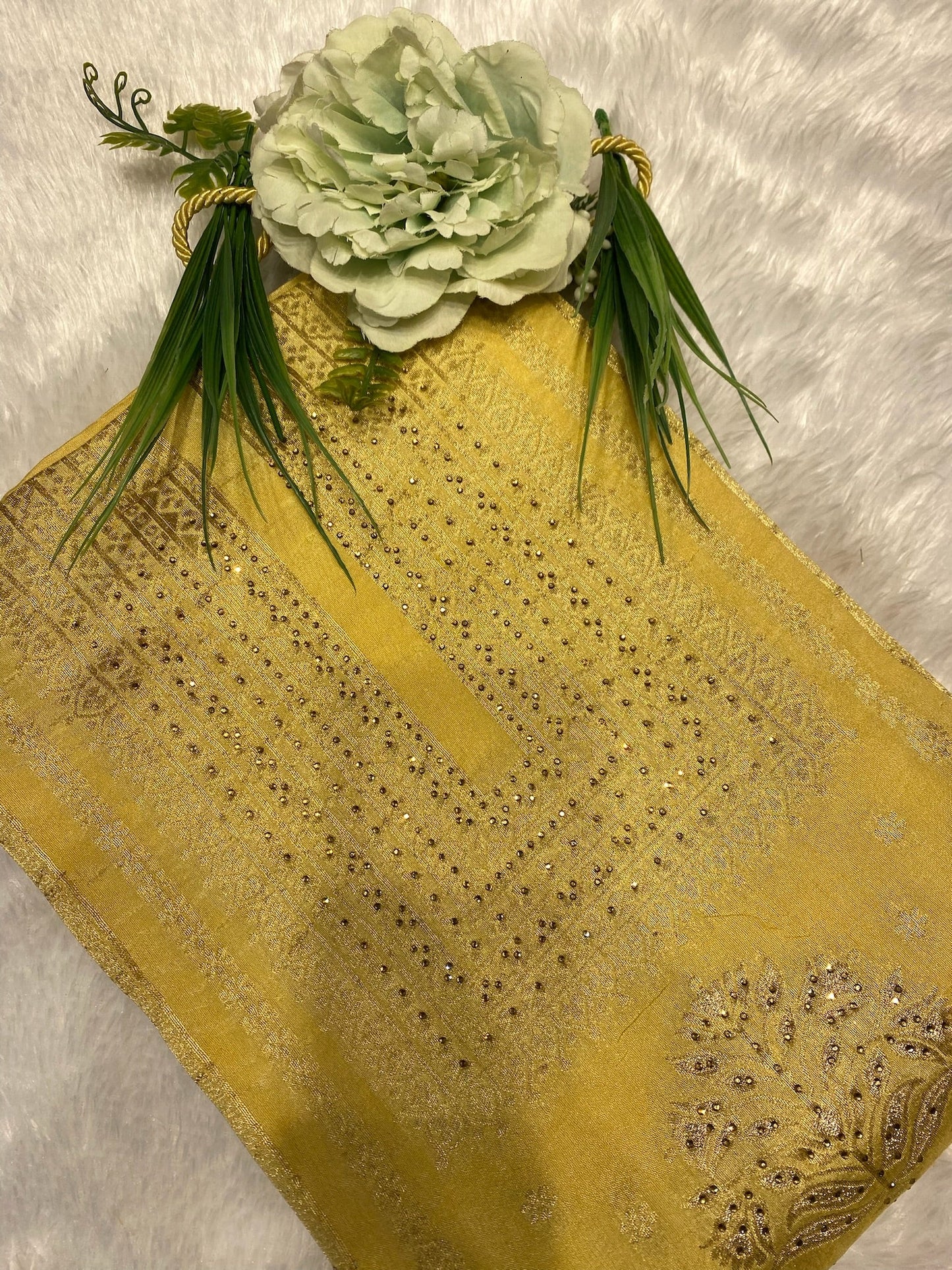 GREEN BANARASI SILK SUIT
