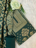 GREEN BANARASI SILK SUIT