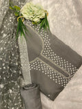 GREY GLACE COTTON SUIT