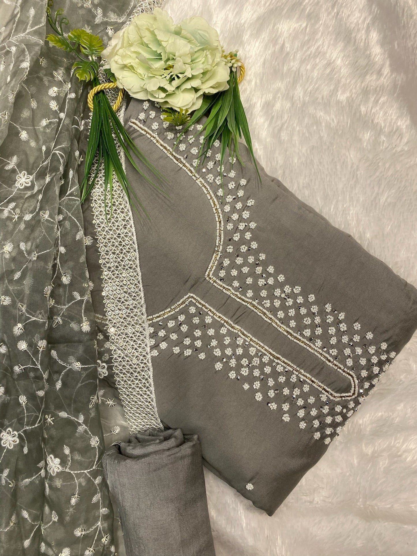 GREY GLACE COTTON SUIT