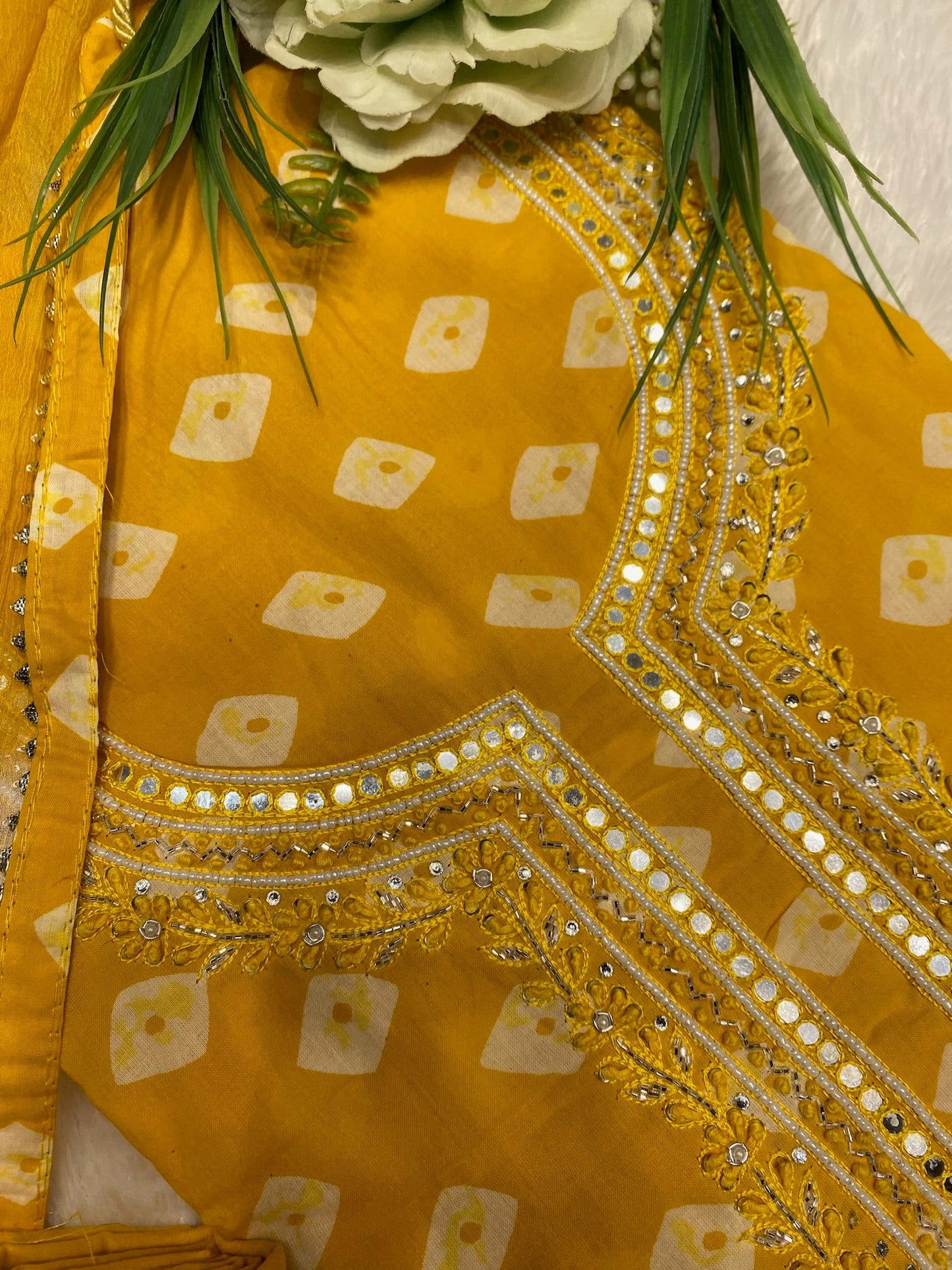 MUSTARD YELLOW COTTON SUIT