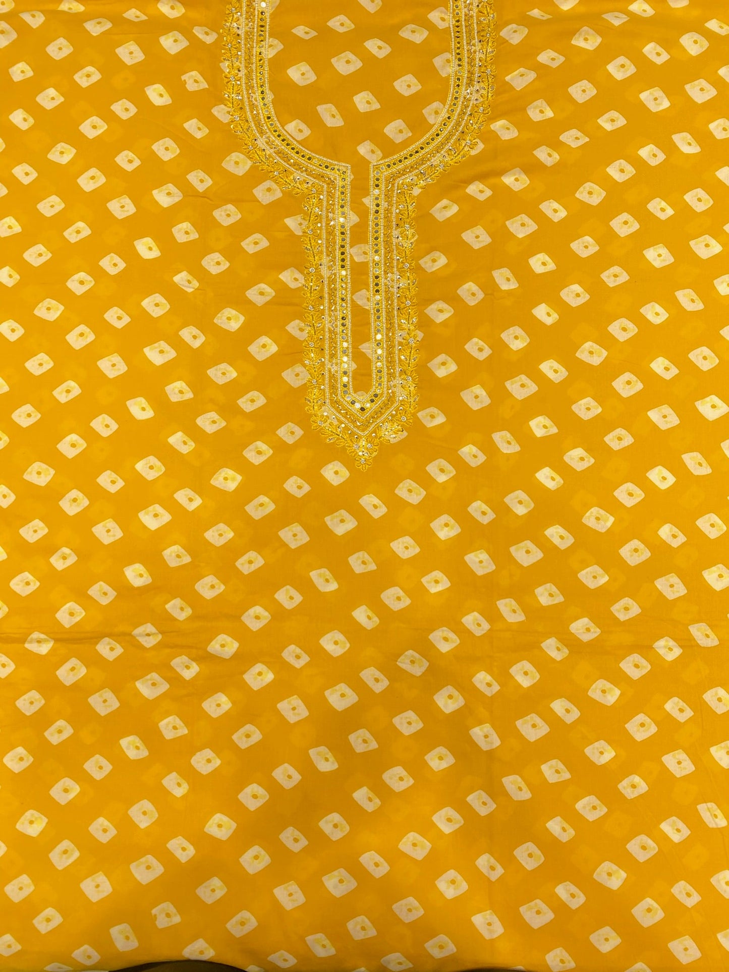 MUSTARD YELLOW COTTON SUIT