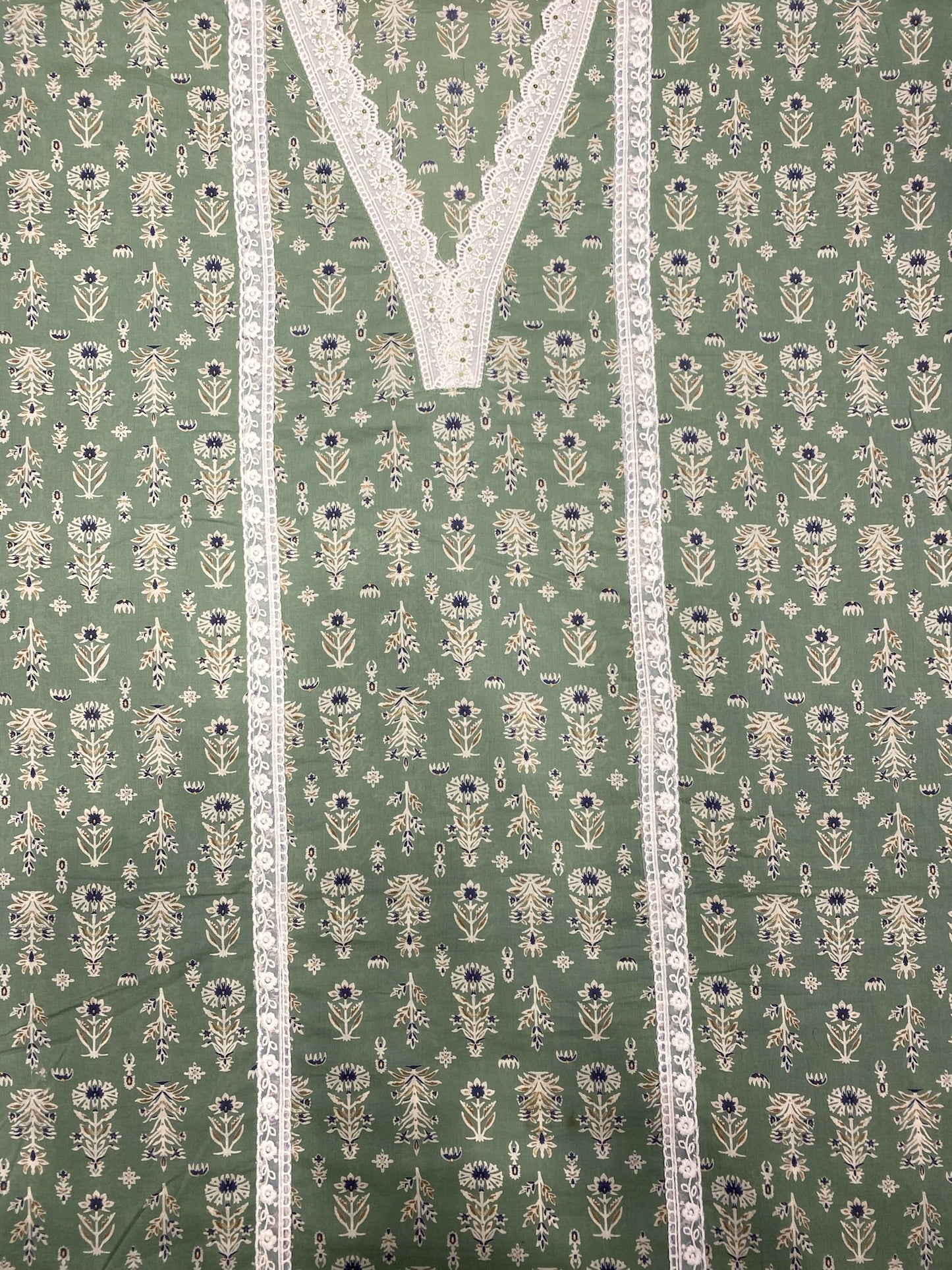 FLORAL MINT GREEN KIROSHIYA WORK  SUIT