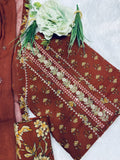 DEEP MHROON COLOUR COTTON SUIT