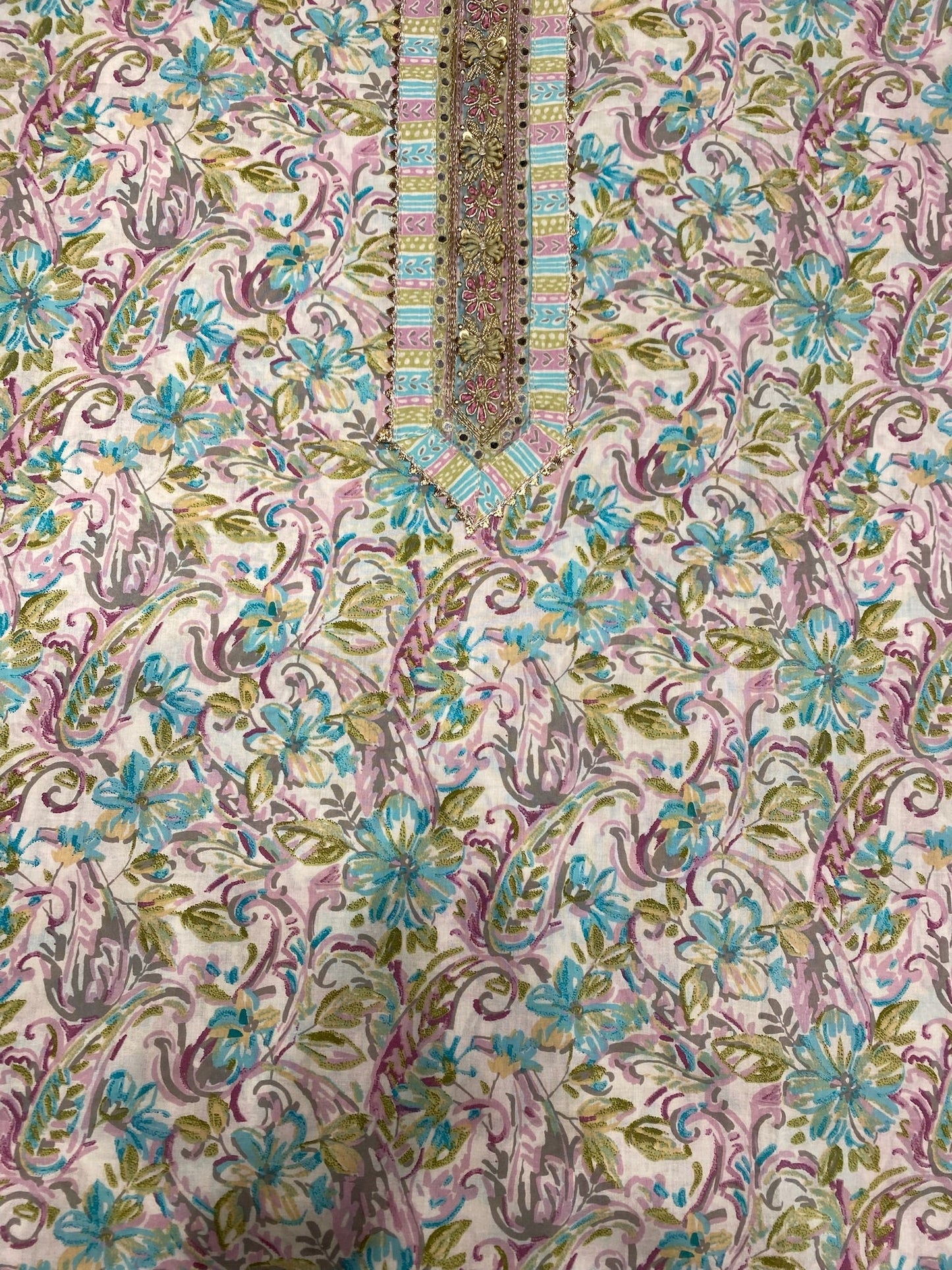 PRINTED COTTON SUIT