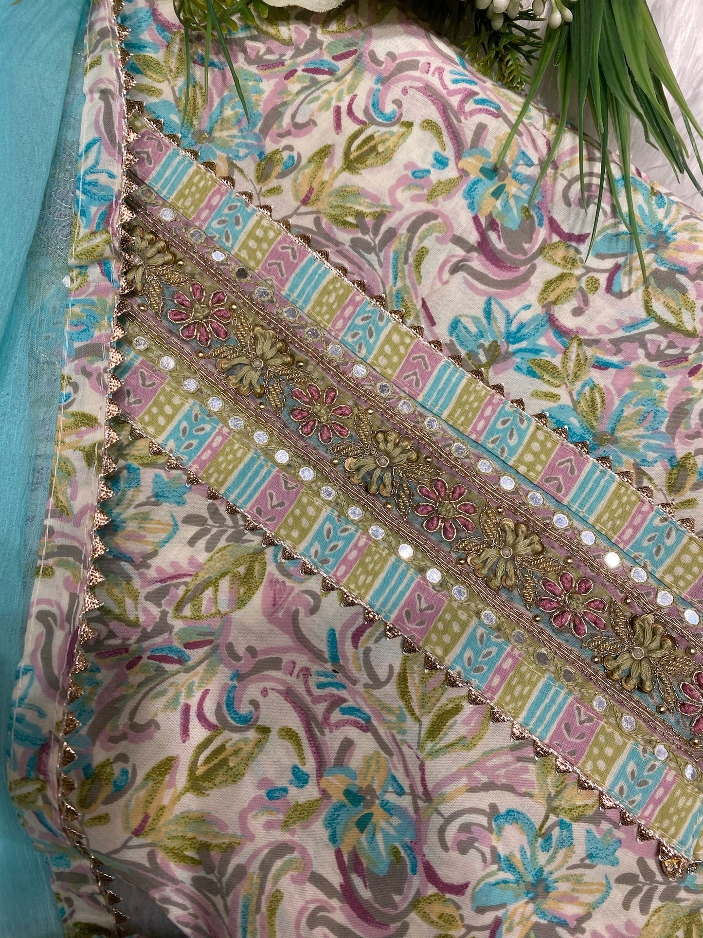 PRINTED COTTON SUIT
