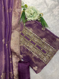 LAVENDER SOFT SILK SUIT
