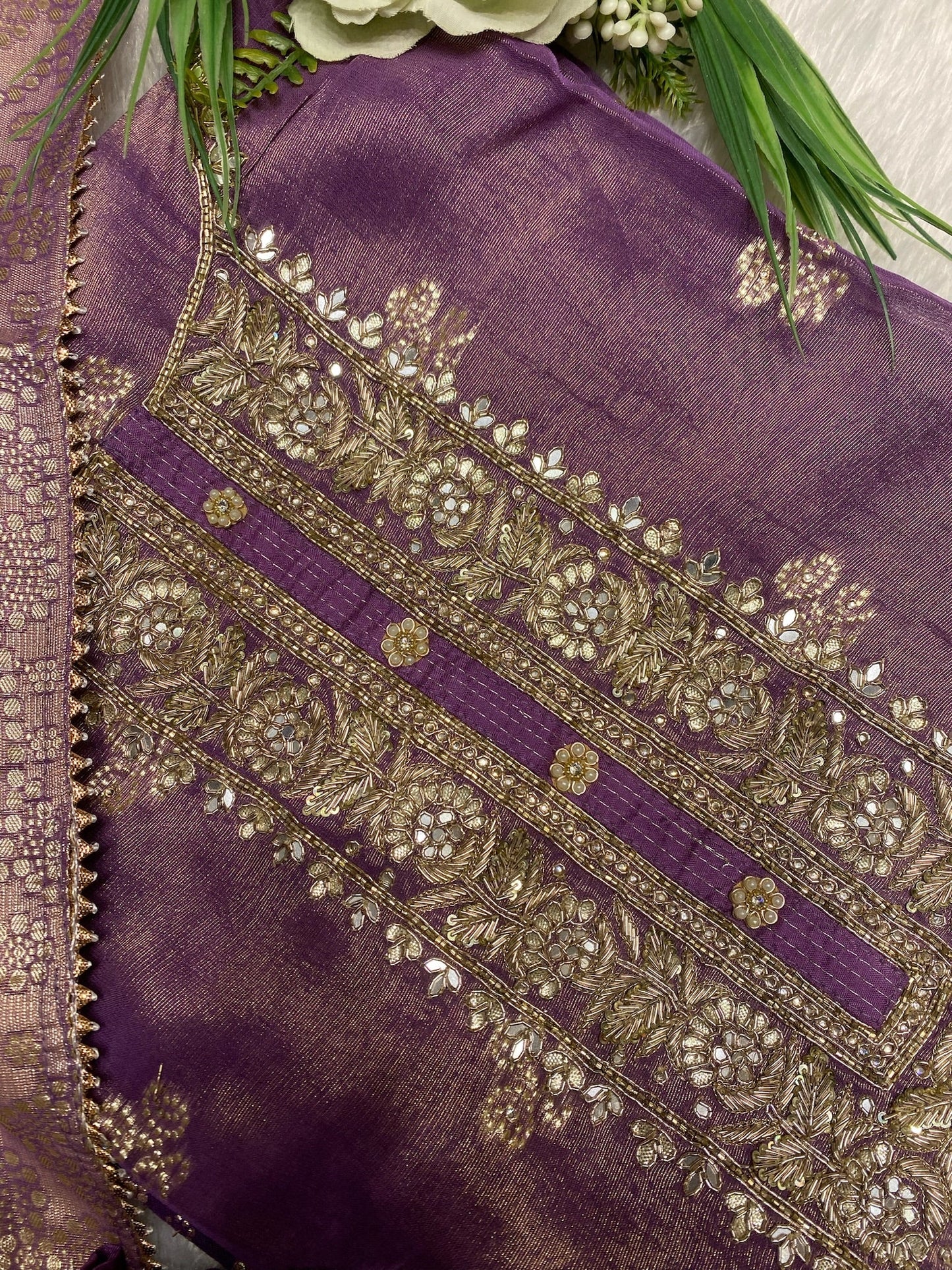 LAVENDER SOFT SILK SUIT