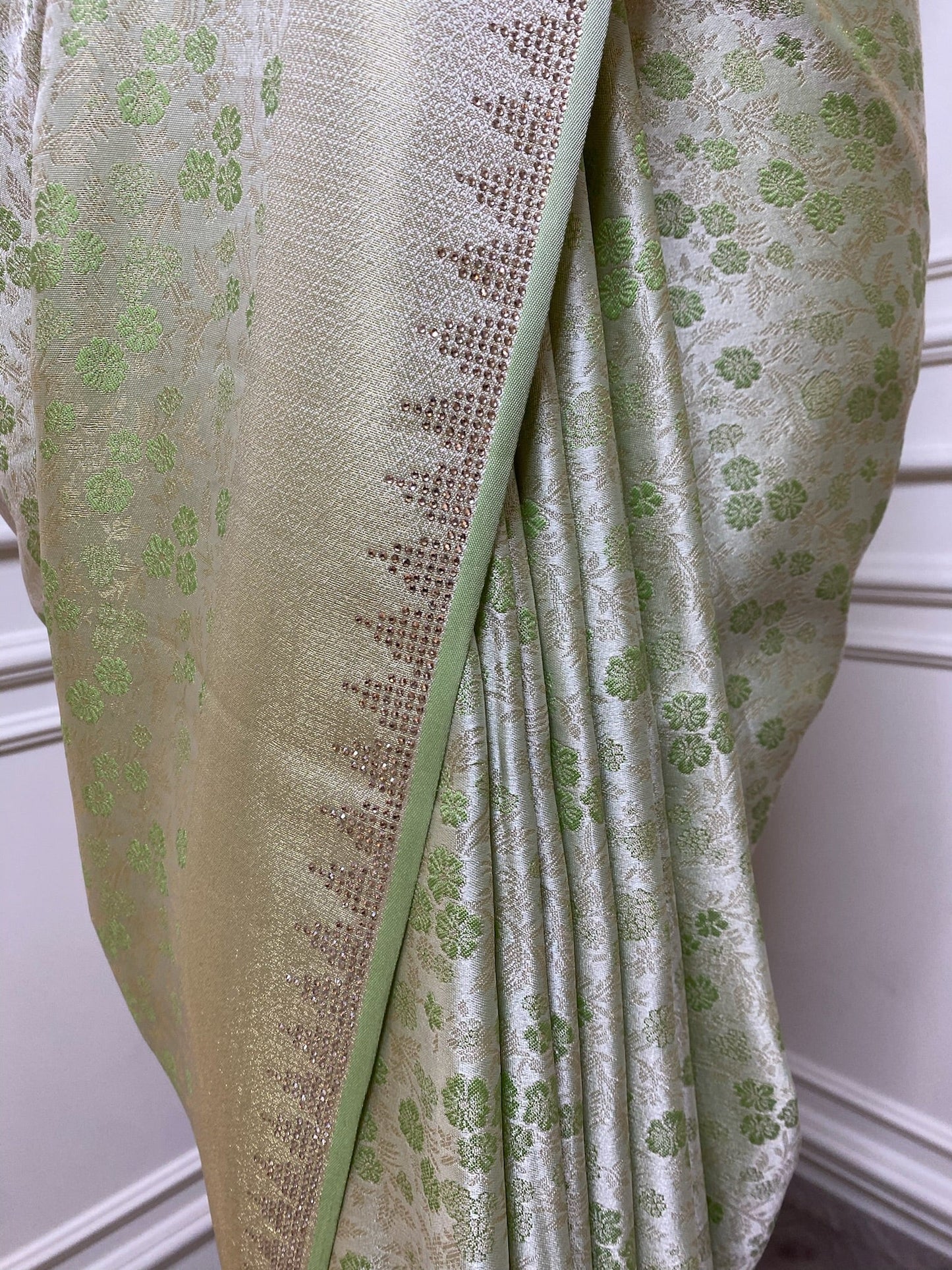 Mint Green Soft Silk Saree