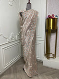 IVORY GOLDEN TISSUE THREAD WORK SAREE